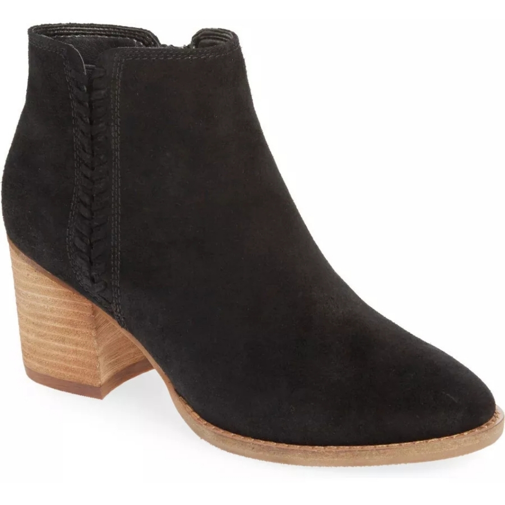 Blondo Nina Whipstitch Waterproof Suede Ankle Boot